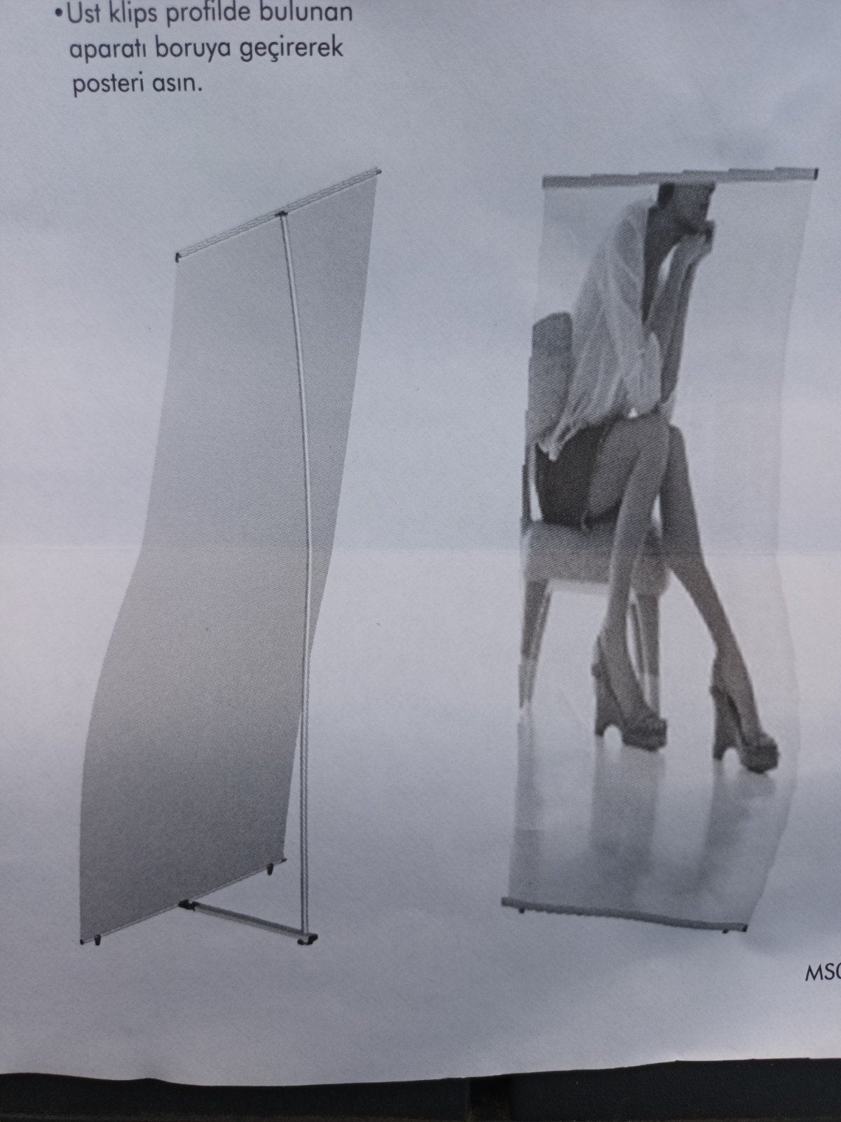 Quick banner display stand, nieuw, zonder banner, Divers, Drapeaux & Banderoles, Enlèvement, Neuf