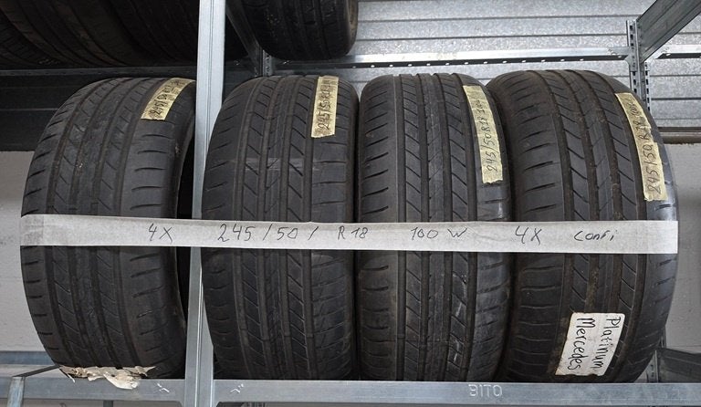 Set Goodyear Banden, 245/50 R18 100W, Auto-onderdelen, Banden en Velgen, Ophalen, 18 inch, Band(en), Personenwagen