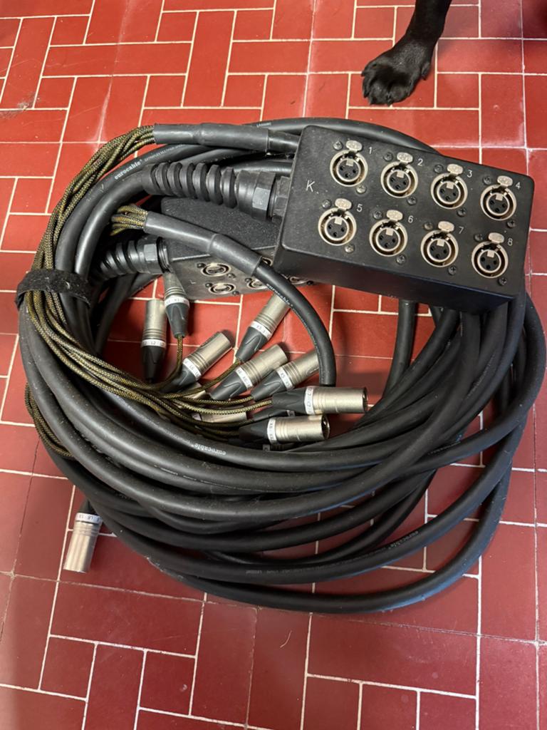 Professionele multikabel / snake 10m 8 XLR Neutrik, Muziek en Instrumenten, Ophalen of Verzenden, Zo goed als nieuw
