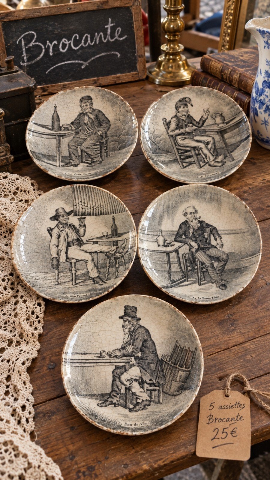 Vintage onderzetters, Antiek en Kunst, Ophalen