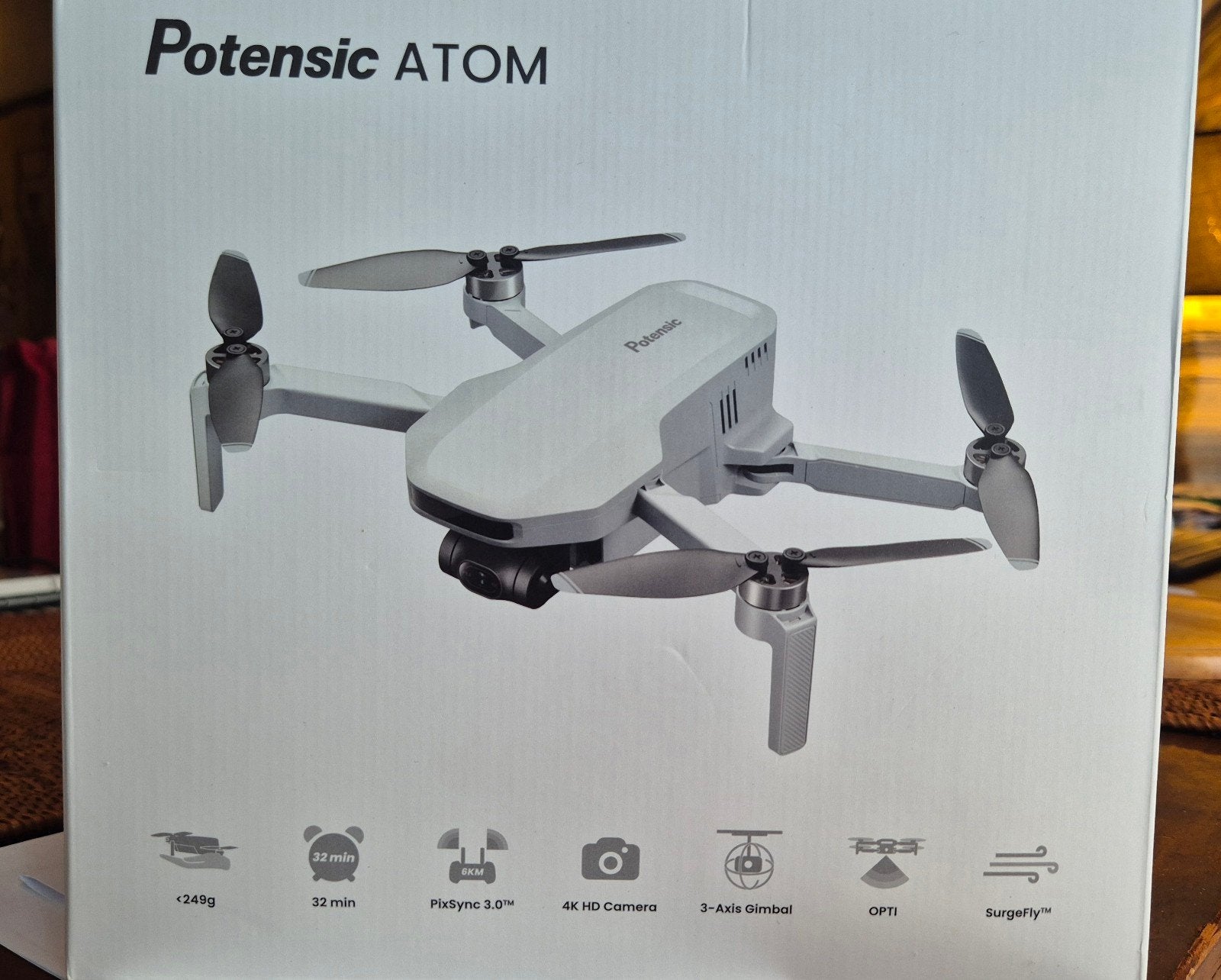 ATOM fly more combo, TV, Hi-fi & Vidéo, Drone avec caméra, Potensic, Moins de 250 g, Qualité supérieure