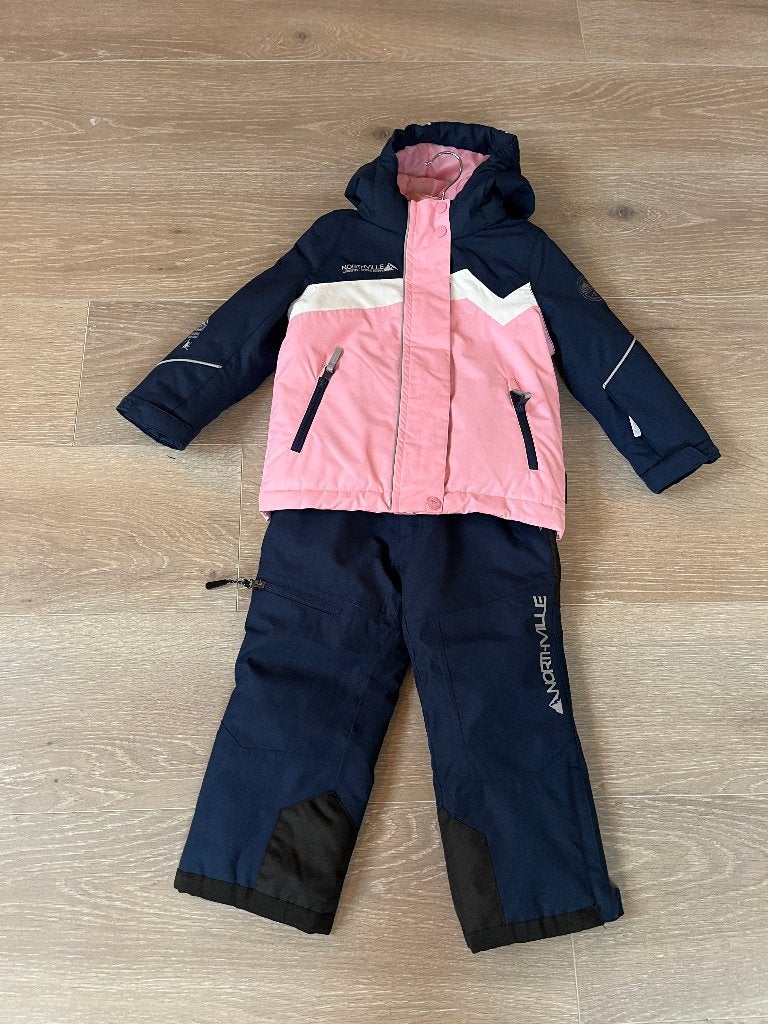 Skijas, skibroek maat 98, wanten, 2 paar skisokken, Ophalen of Verzenden