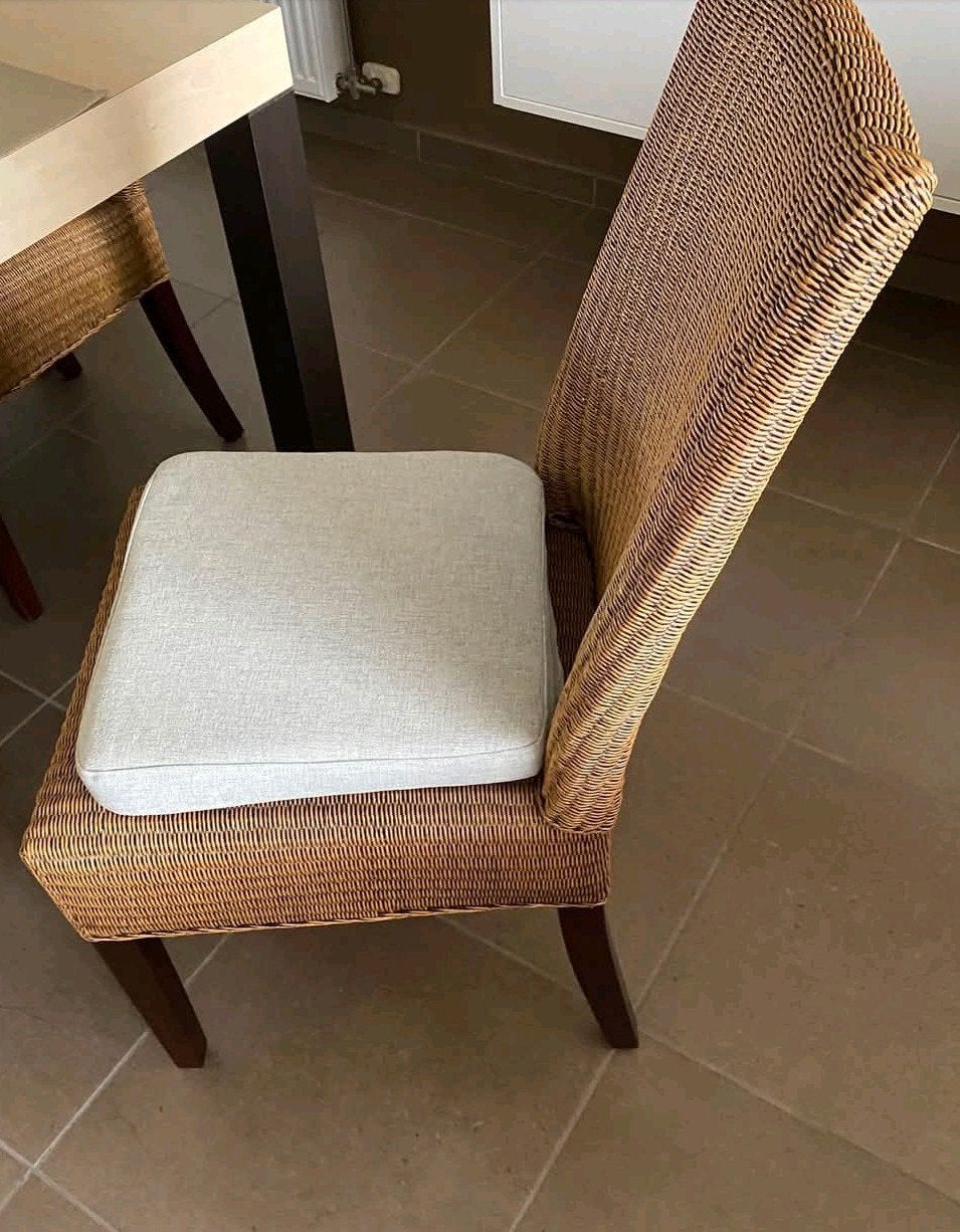 6 stoelen met nieuwe kussens, Ophalen