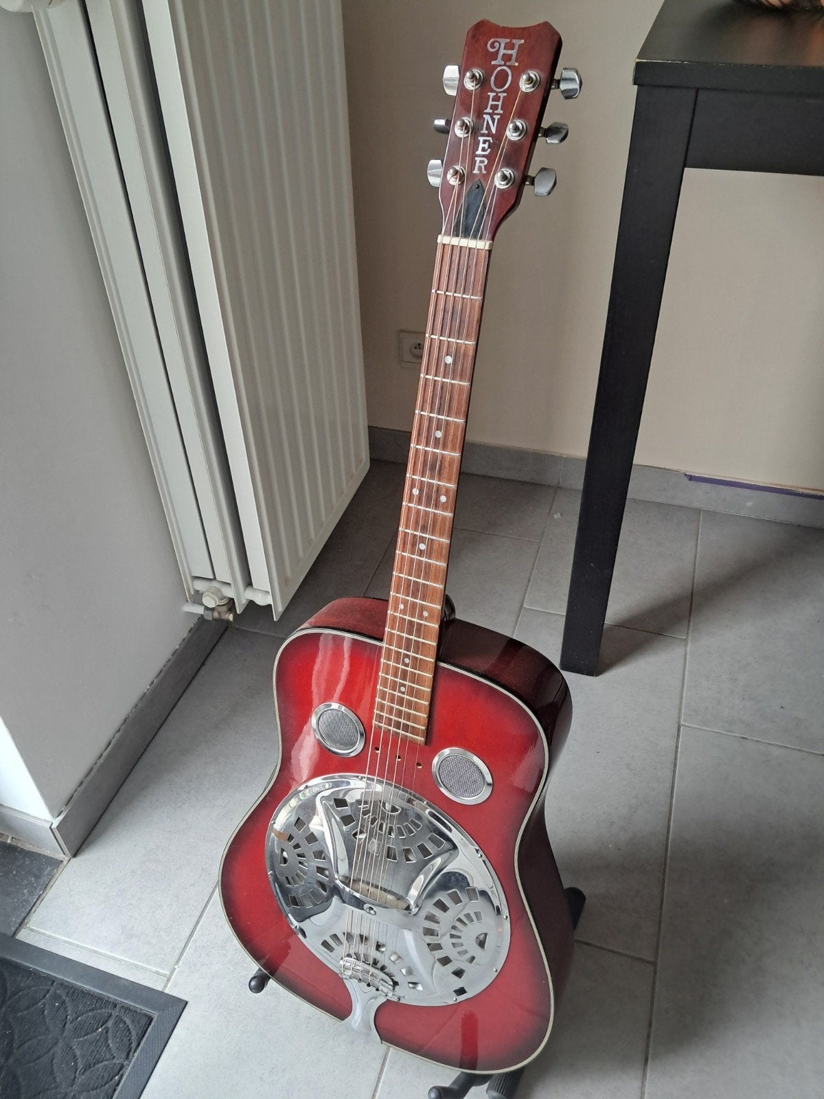 guitare résonator, fin année 80, Musique & Instruments, Enlèvement, Comme neuf, Résonateur ou Guitare dobro
