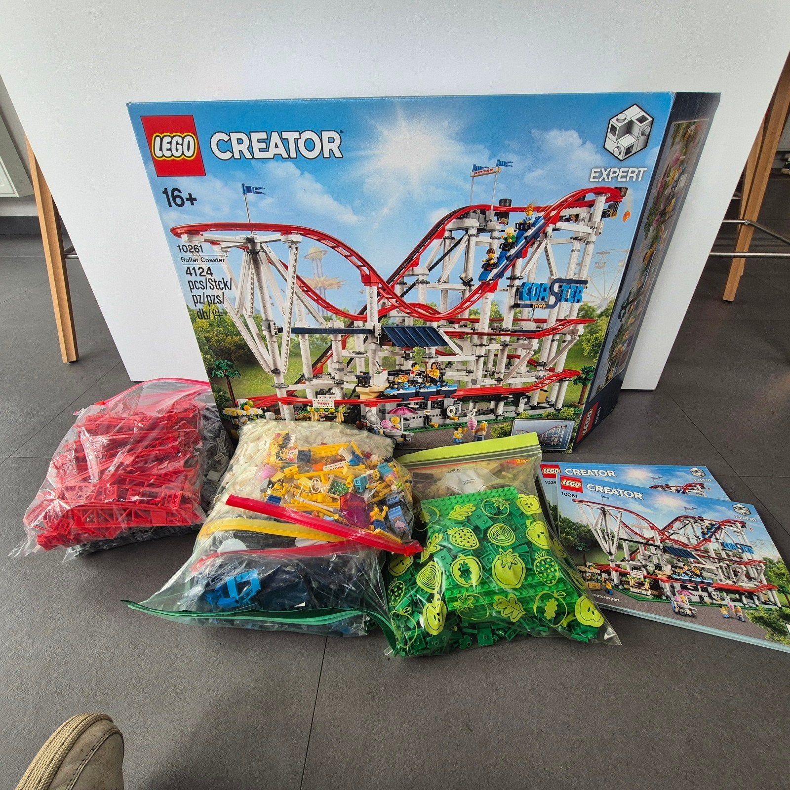 lego 10261 roller coaster, Ophalen of Verzenden, Zo goed als nieuw, Compleet, Lego