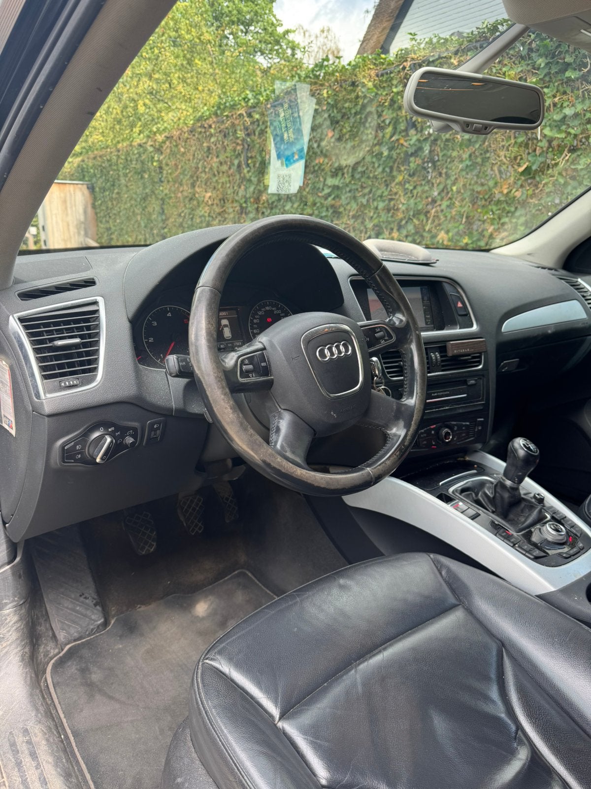 Audi Q5 2.0 TDI in goede staat, Auto's, Zwart, Q5, Zwart, Leder