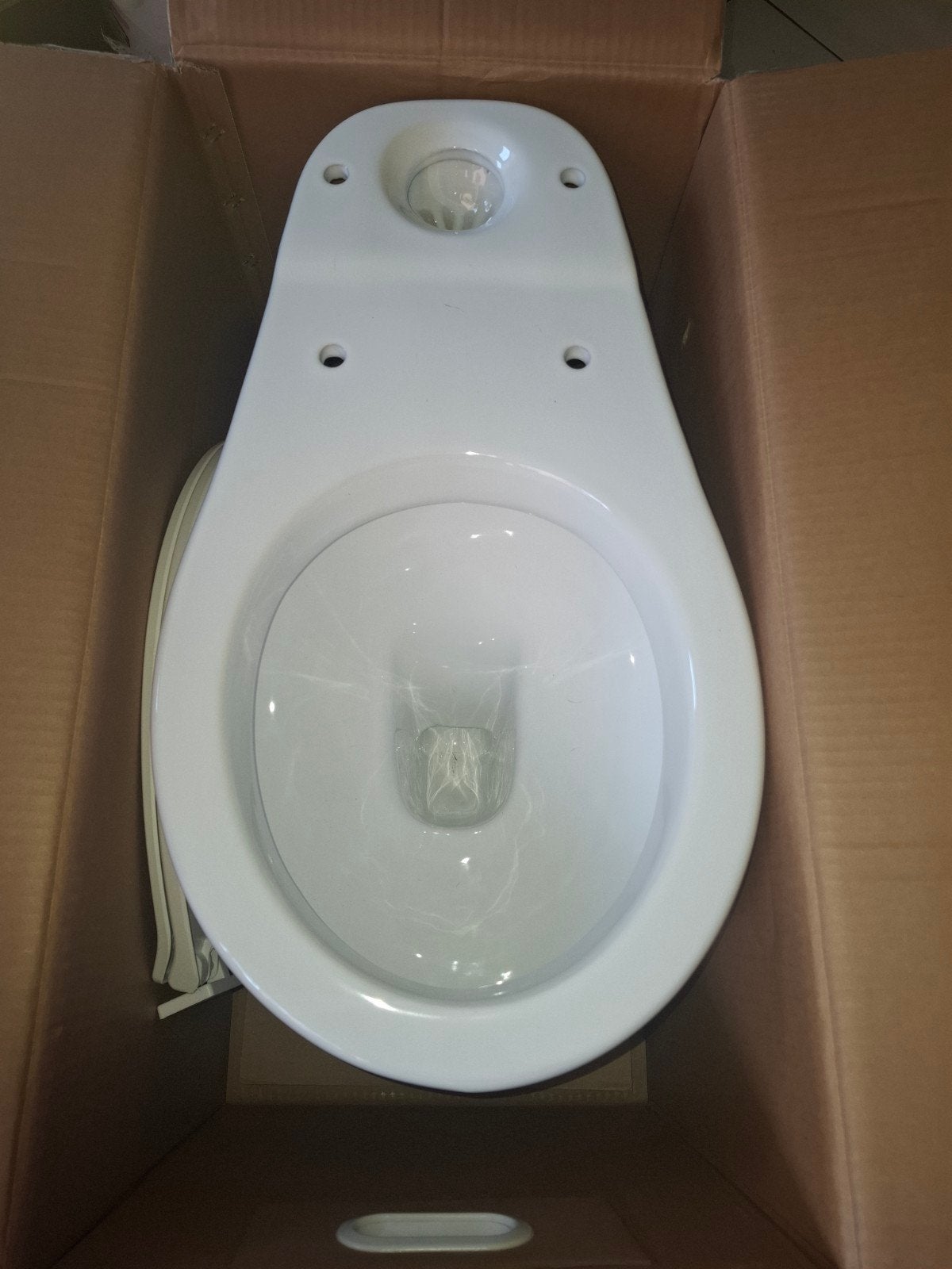 Wc - onderpot en comfortabele witte wc-bril te koop, Ophalen, Nieuw, Toilet