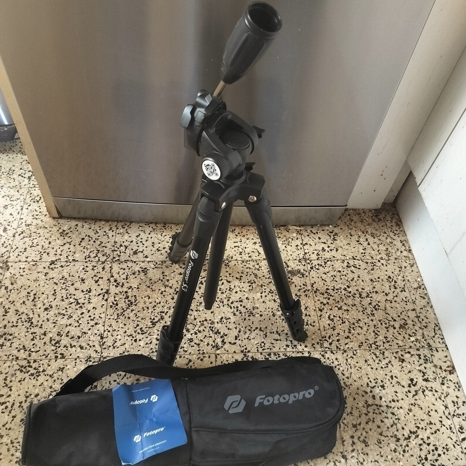 Statief fotopro, Ophalen