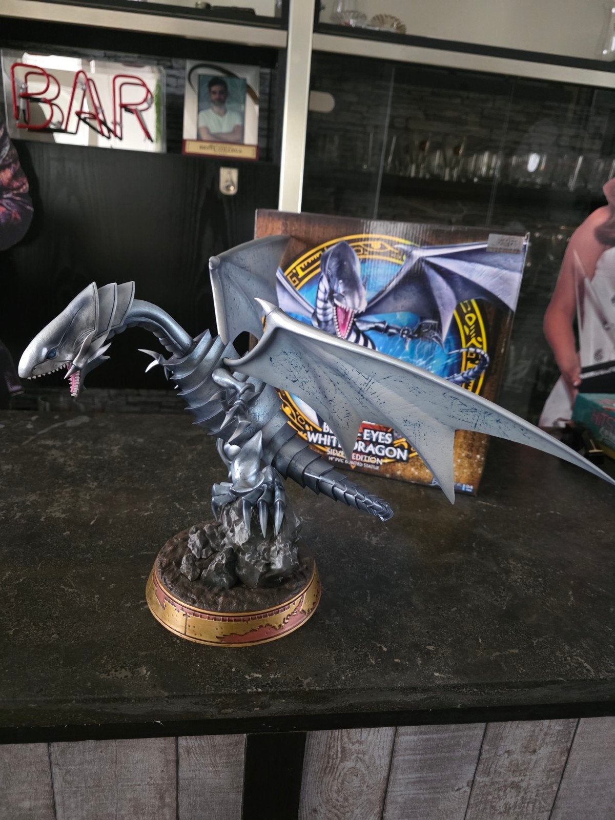 Yu-Gi-Oh! Blue-eyes white dragon silver ed, Ophalen of Verzenden