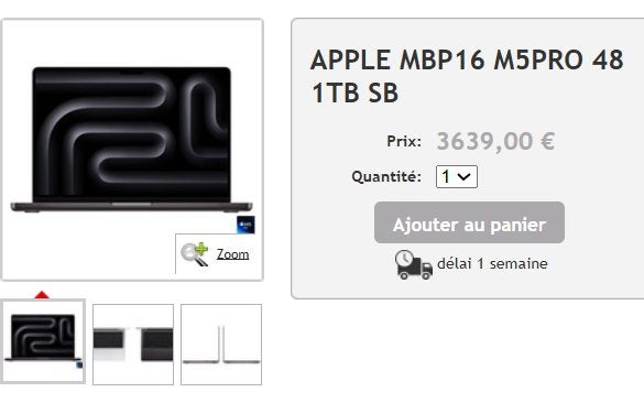 APPLE MBP16 M5PRO 48 1 TB USB, Computers en Software, Ophalen of Verzenden, Nieuw, 16 inch, MacBook