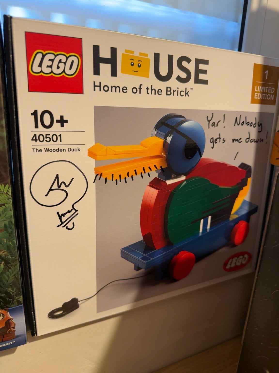 Lego set 40501 the wooden duck signed version, Ophalen, Ongeopend/sealed, Lego, Nieuw