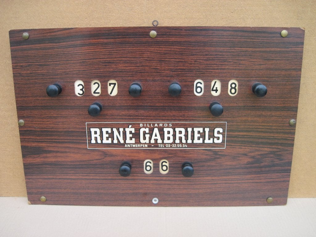 Biljart café scorebord Gabriels.j 50-60, Antiek en Kunst, Ophalen of Verzenden