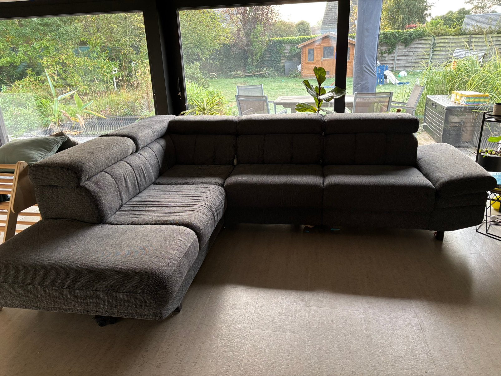 Gratis zetel / hoeksalon 230 x 290 cm, Ophalen, Stof