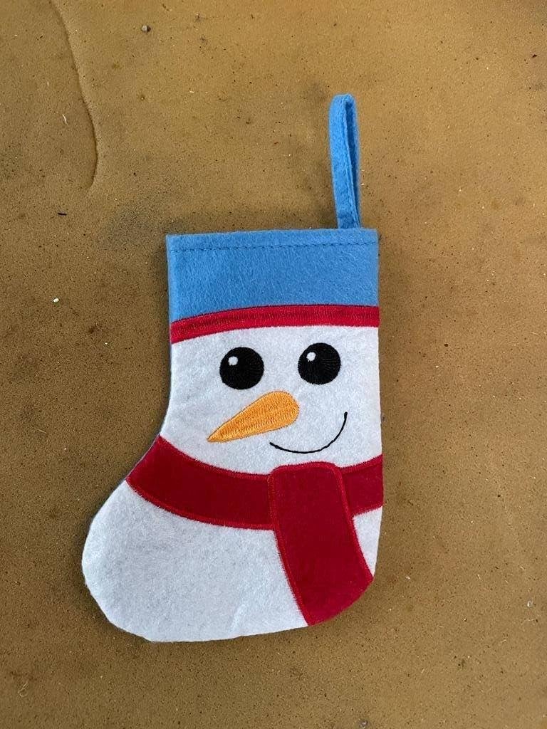 kerst sneeuwman sok, Ophalen of Verzenden, Zo goed als nieuw