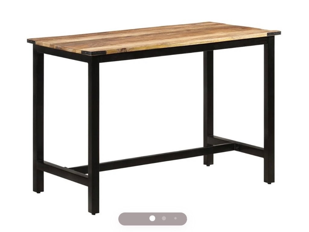 Table haute industriel bois avec 4 chaises haute, Maison & Meubles, Tables | Tables à manger, Industriel bois métal, Quatre personnes