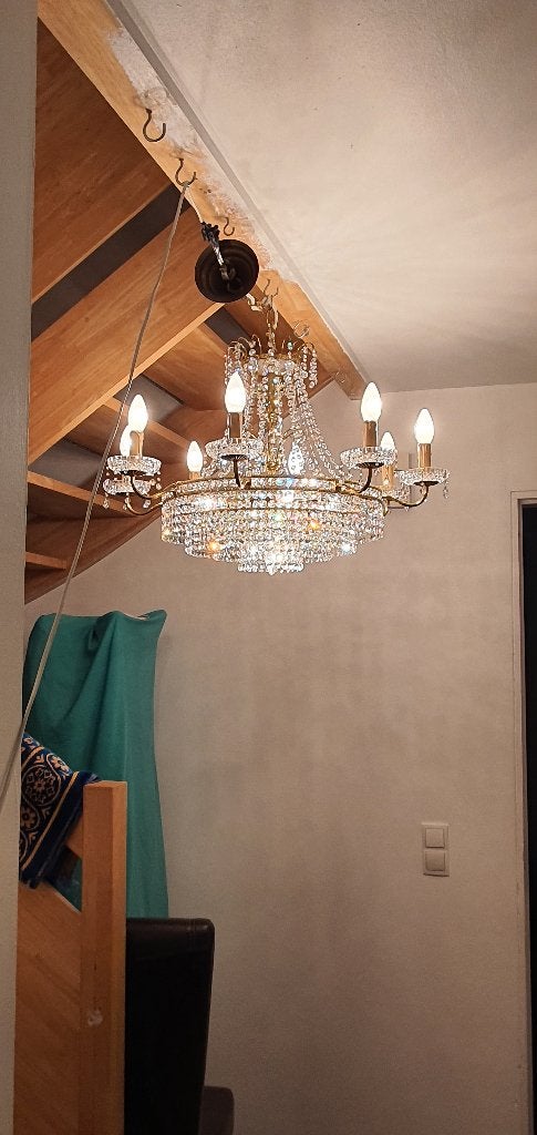kristallen en antieke luster, Antiek en Kunst, Antiek | Verlichting, Ophalen