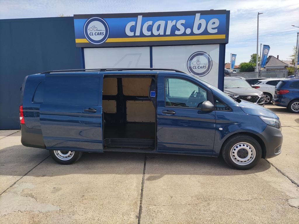 Mercedes-Benz Vito 114Cdi/Euro6/ExtraLang/Cruise/Trekhaak/15, Auto's, Stof, Gebruikt, Euro 6, Blauw