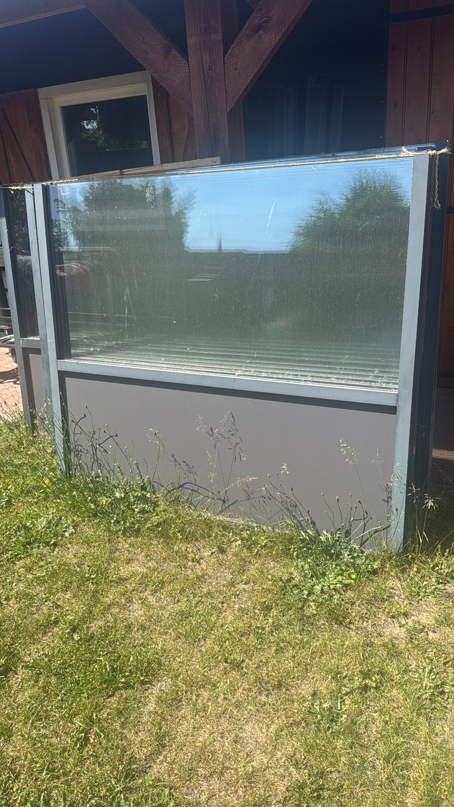 Terrasschermen diverse maten en kleuren (uit de ) windscherm, Ophalen, Zo goed als nieuw, Aluminium