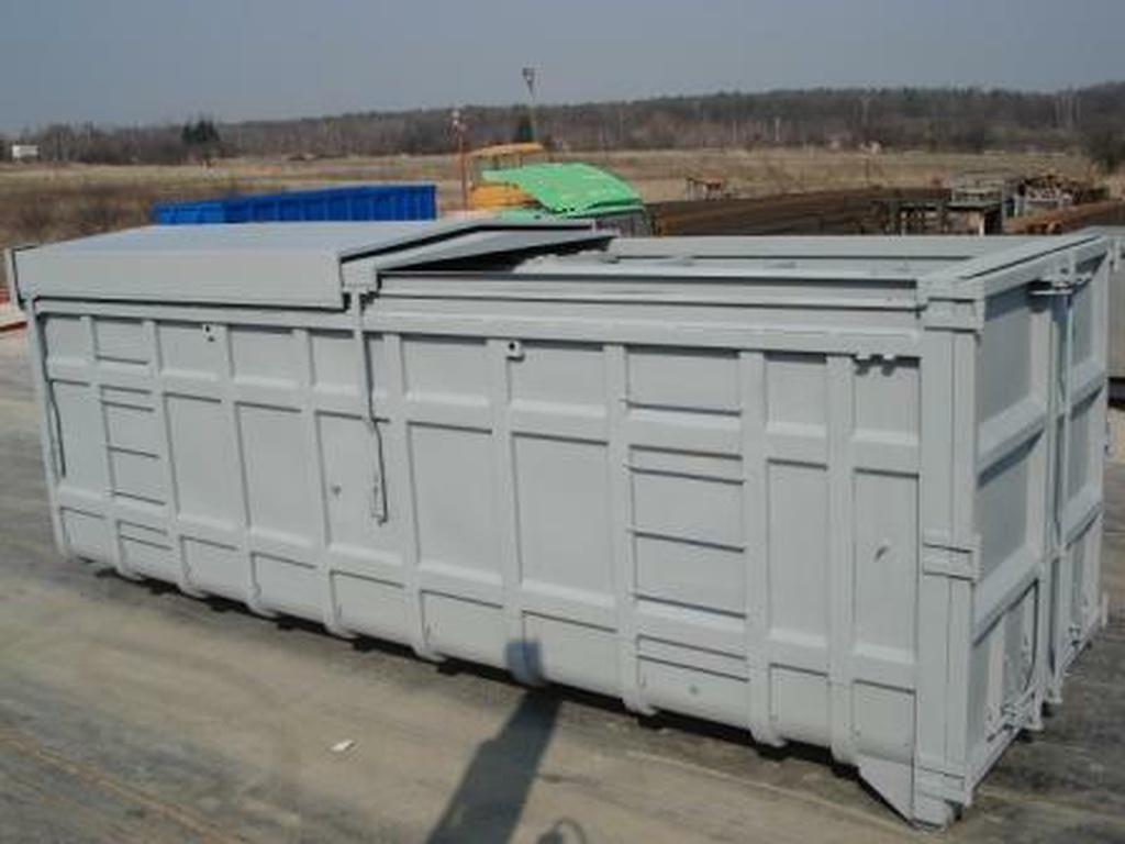 container met schuifdaken, Zakelijke goederen