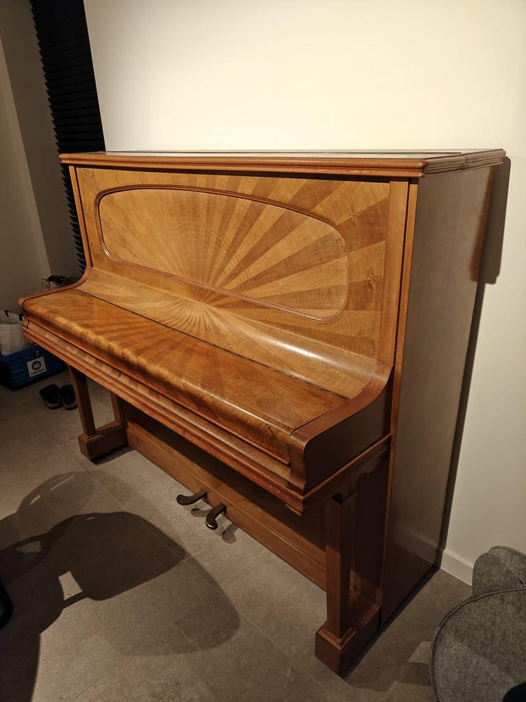 Prachtige Antieke L. De Smet Piano – "Breveté Bruxelles", Musique & Instruments, Enlèvement, Comme neuf, Piano