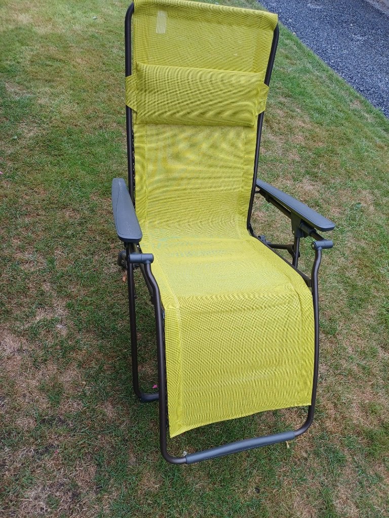 Chaise longue Lafuma, Jardin & Terrasse, Chaises de jardin, Enlèvement, Comme neuf, Synthétique, Pliant