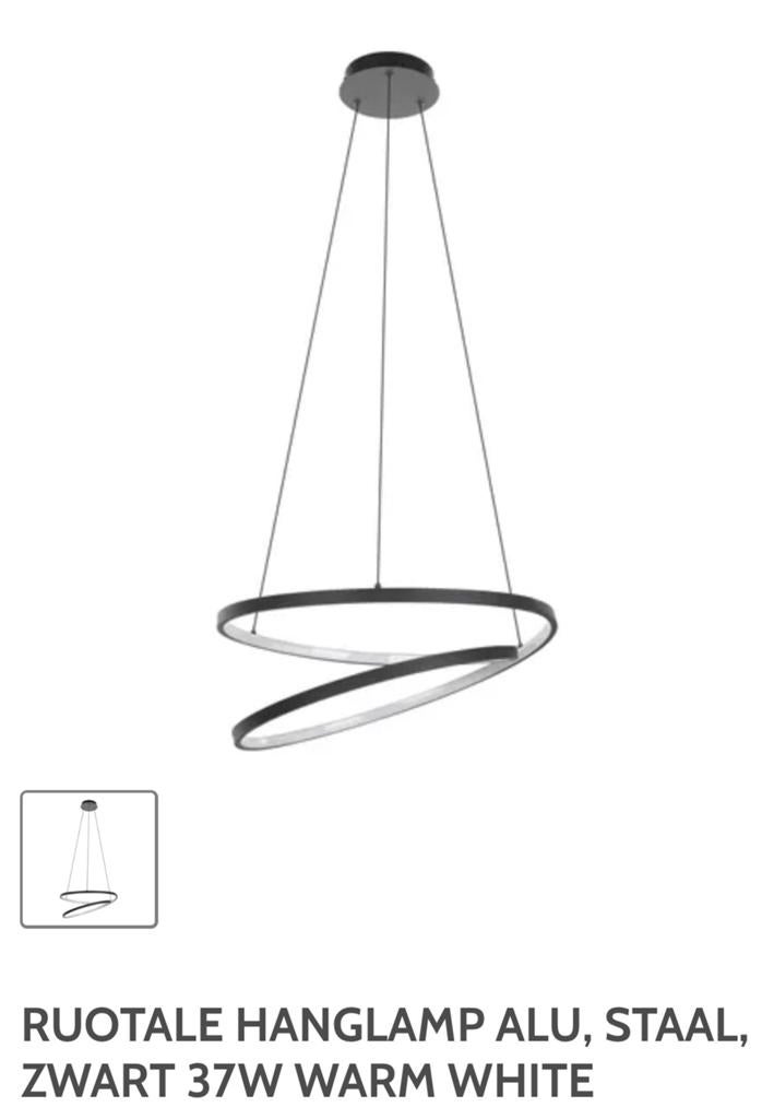 Moderne zwarte LED hanglamp van Eglo, Ophalen, Nieuw, Modern, 75 cm of meer