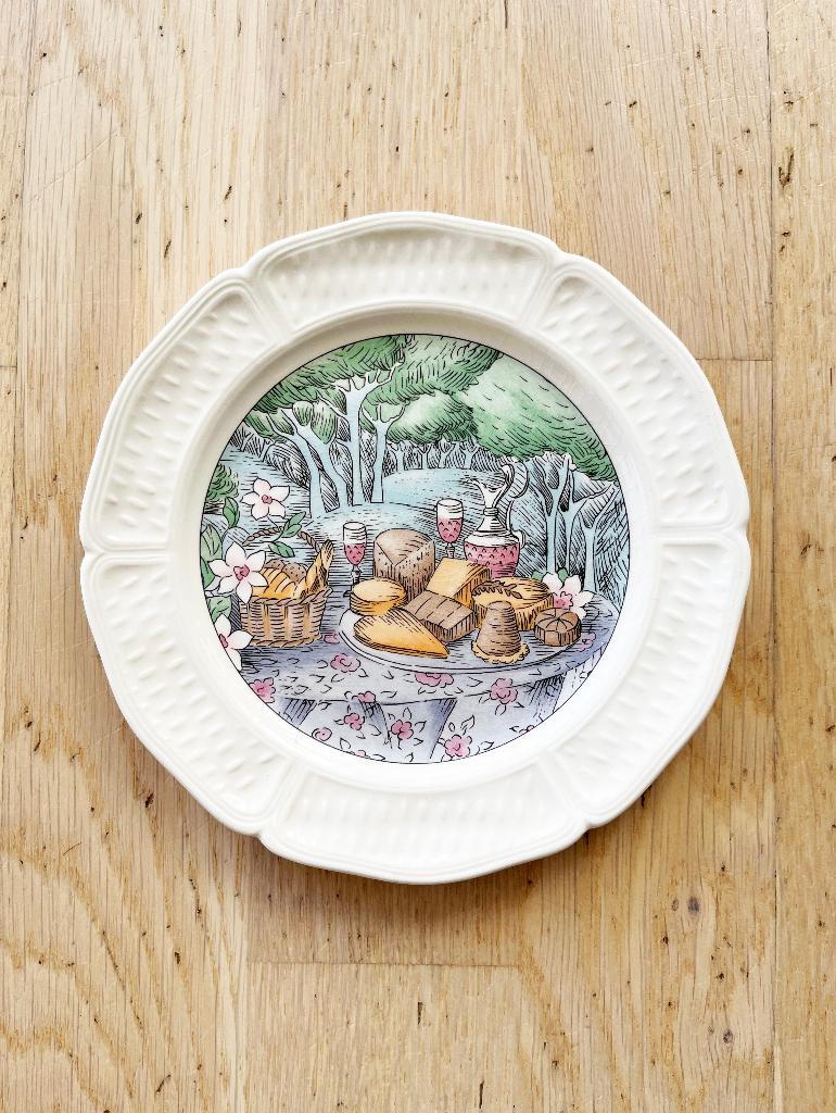Gien “Les Saveurs” bord – Marie-Pierre Boitard – servies, Ophalen of Verzenden