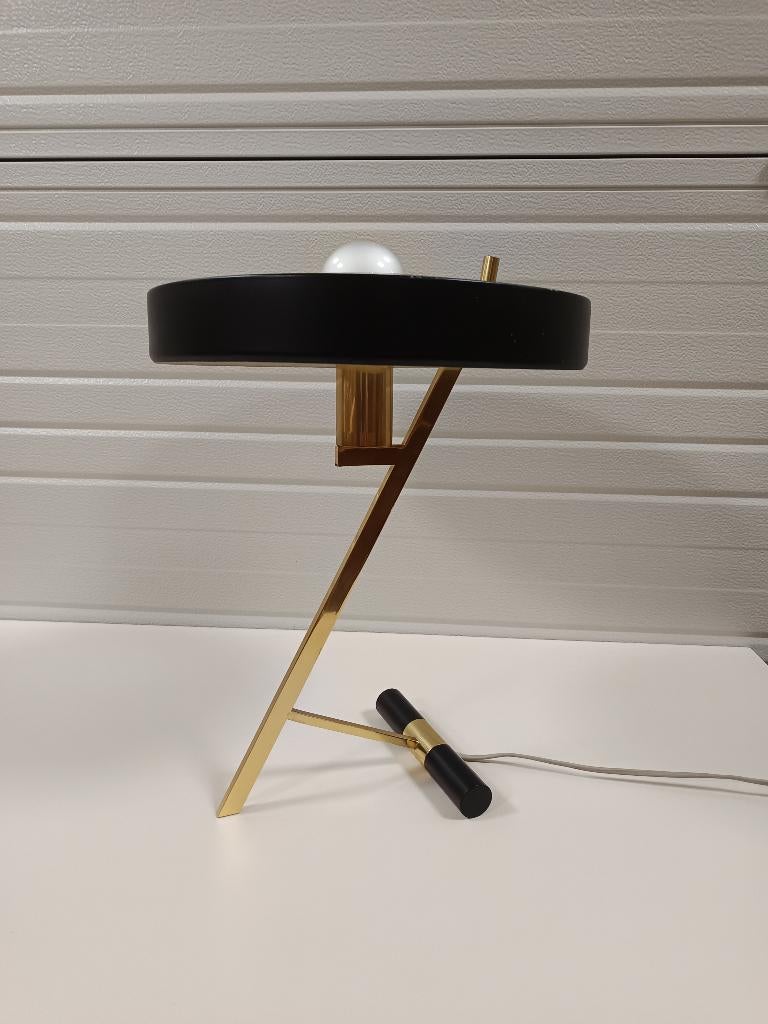 Philips Diplomat lamp Louis Kalff Model-Z, Huis en Inrichting, Lampen | Tafellampen, Gebruikt, Ophalen of Verzenden, Metaal, Modern