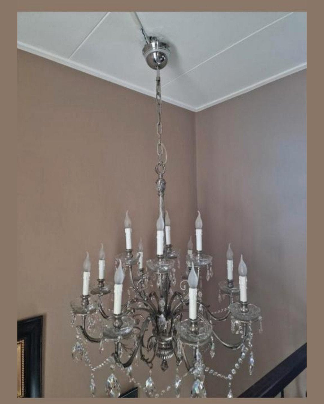 2 exclusieve zware kroonluchters met Swarovski kristal, Ophalen