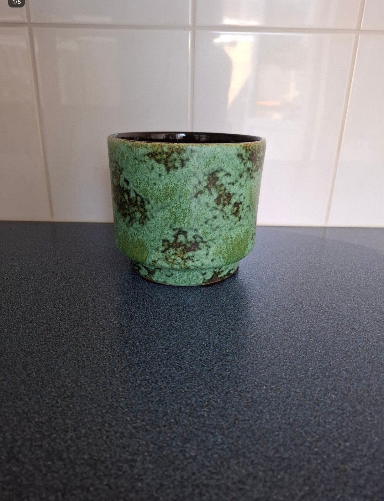 vintage bloempot, Ophalen of Verzenden