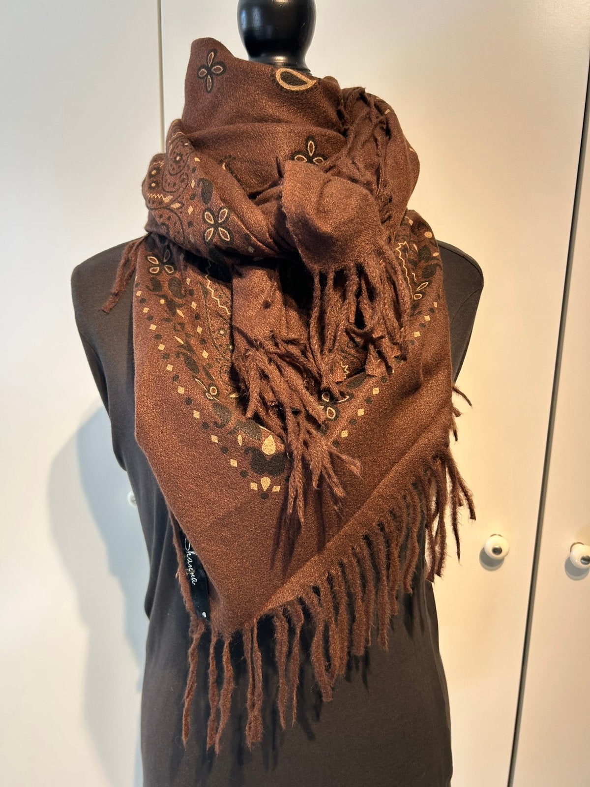 Foulard Shanna bandana à franges, Enlèvement ou Envoi, Neuf