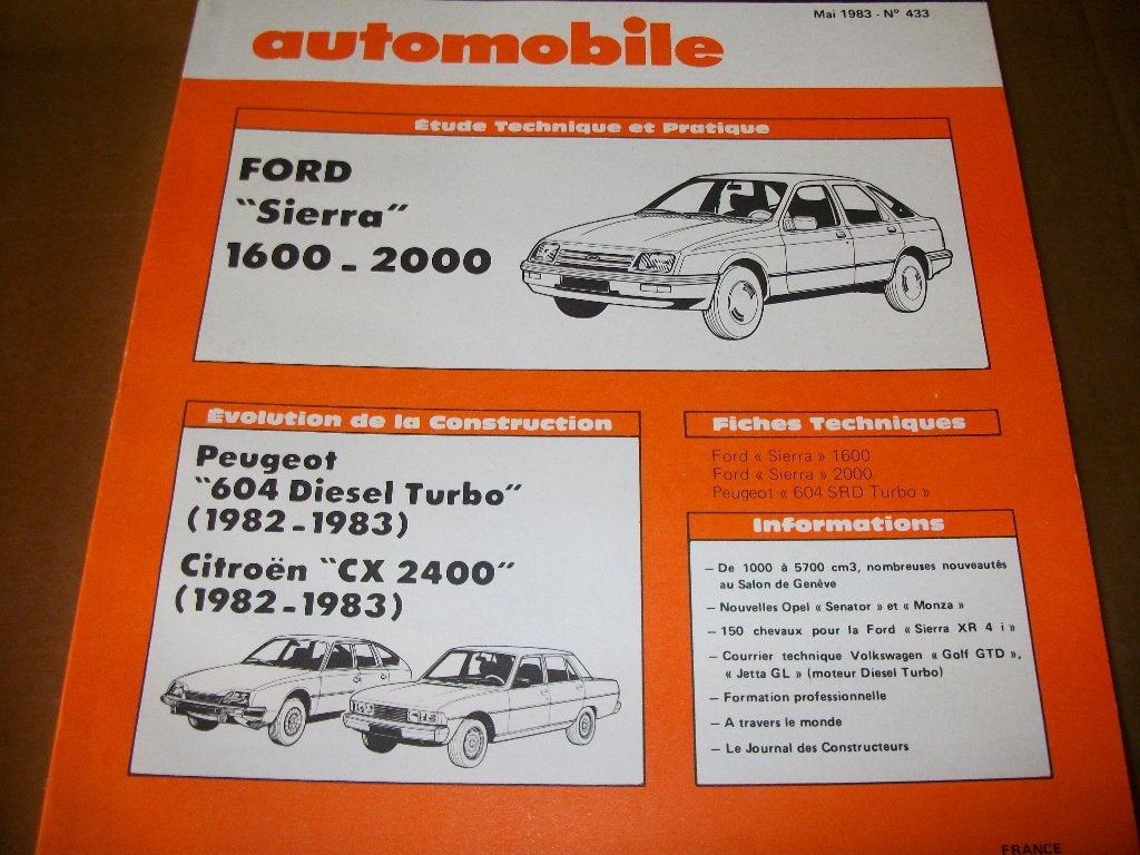 revue technique forrd sierra essence 1983-1987, Enlèvement ou Envoi