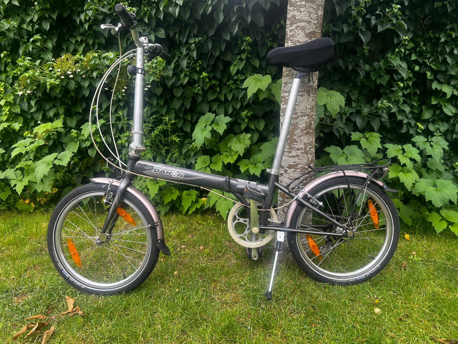 Dahon plooifiets Grijs, Ophalen, Gebruikt, Velgrem, Versnellingen
