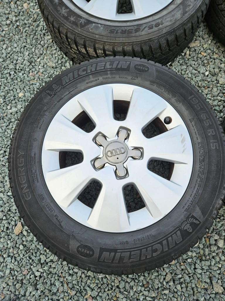 4 jantes Audi A3 en 15", Auto-onderdelen, Banden en Velgen, Ophalen, Gebruikt, 15 inch, Velg(en)