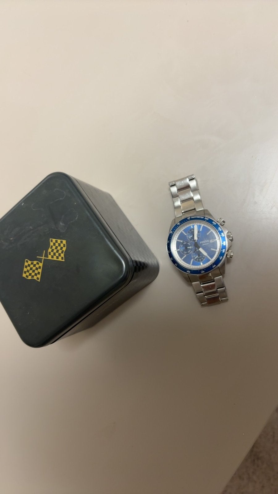 Fossil Decker Chronographe CH2589 – Bleu – Acier, Bijoux, Sacs & Beauté, Enlèvement, Acier, Montre-bracelet, Autres marques