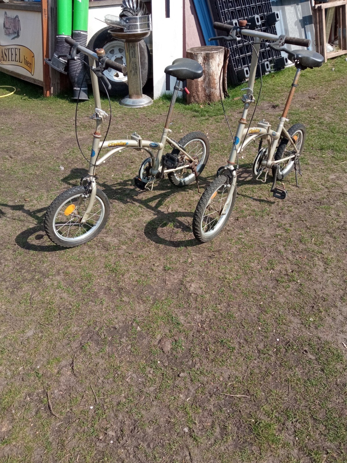 Mini fietsen, Gebruikt, Totaal opvouwbaar, Trommelrem, Ophalen