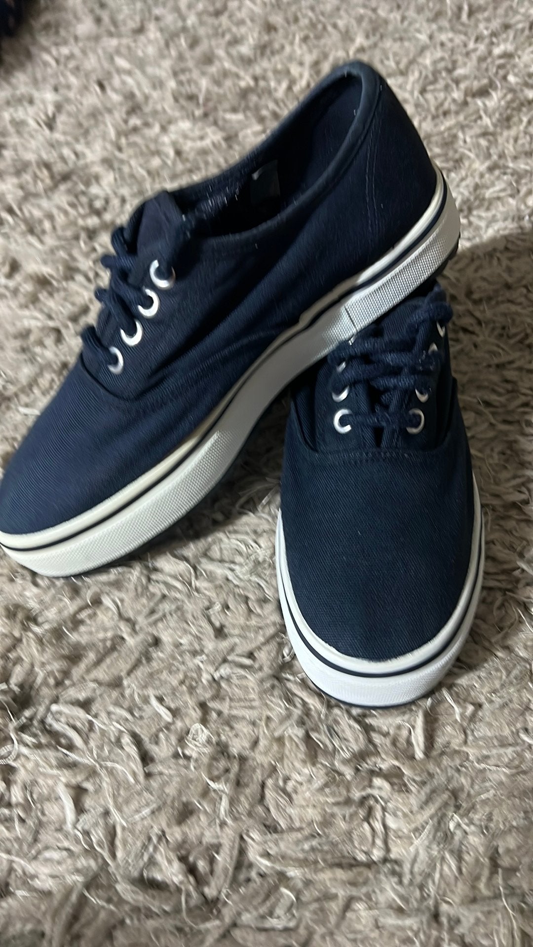 Donkerblauwe canvas sneakers van Esprit – Maat 37, Enlèvement ou Envoi