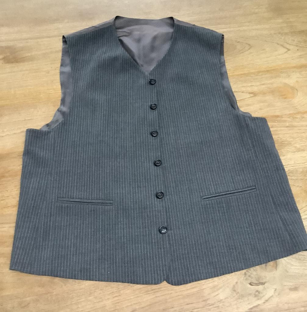 gilet, Kleding | Heren, Kostuums en vesten, Gedragen, Maat 48/50 (M), Grijs, Ophalen of Verzenden