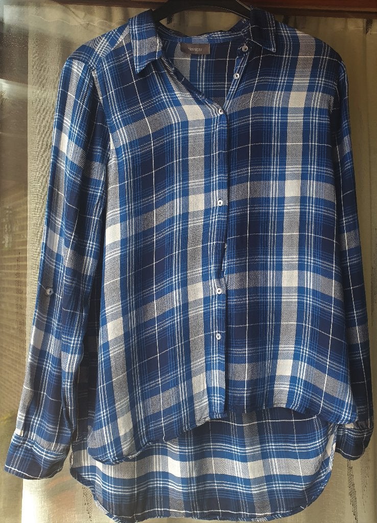 Gestreepte blouse maat 38 van C&A, Kleding | Dames, Maat 38/40 (M), Blauw, Ophalen of Verzenden, Gedragen