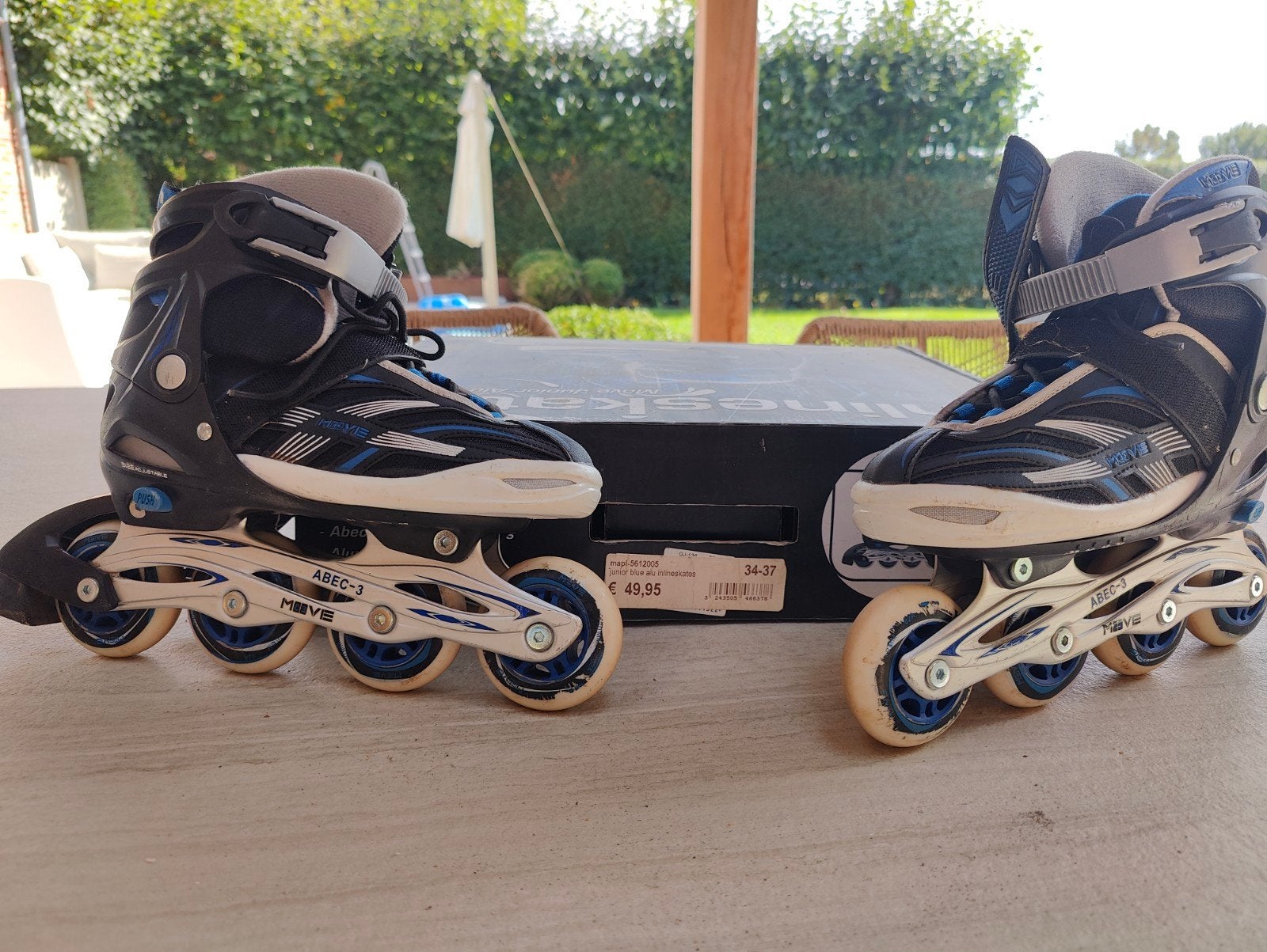 lineskates, Ophalen
