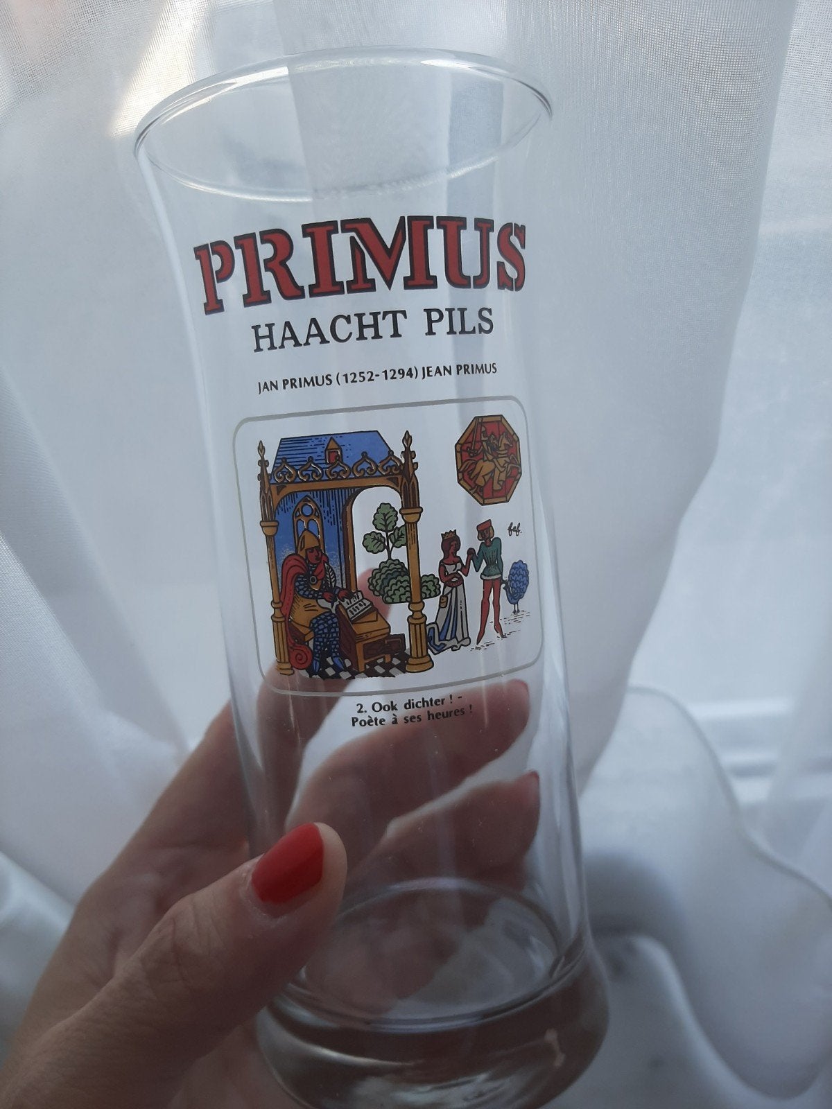 Verre vintage de la collection Primus Haacht Pils Jan Primus, Collections, Enlèvement ou Envoi