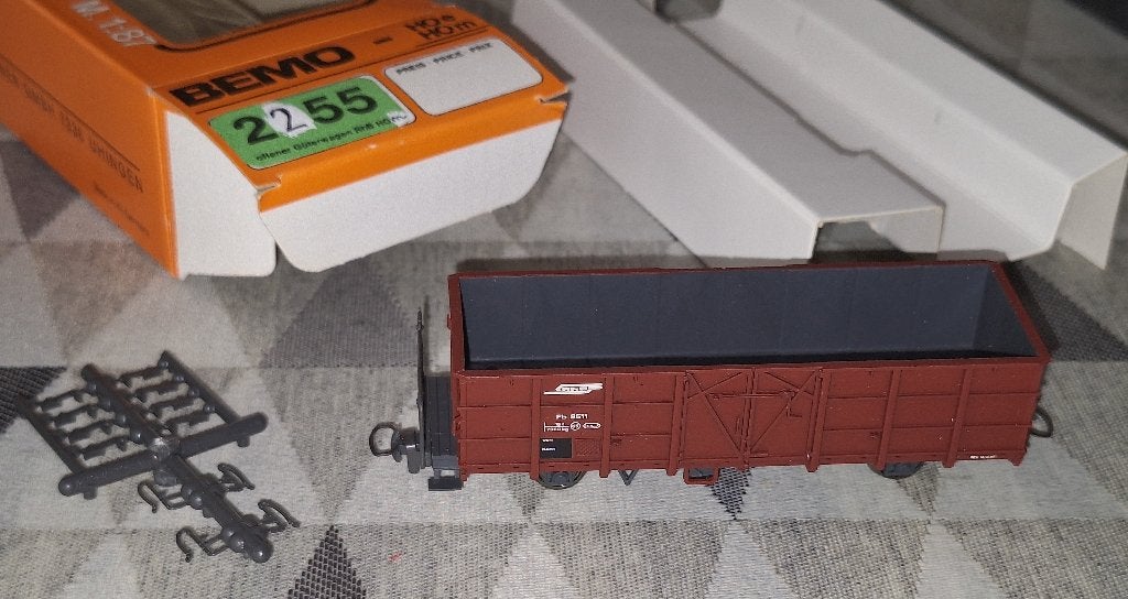 BEMO HOm 2255 hoogboordwagon van de RhB, Ophalen of Verzenden, Zo goed als nieuw, Gelijkstroom, Wagon