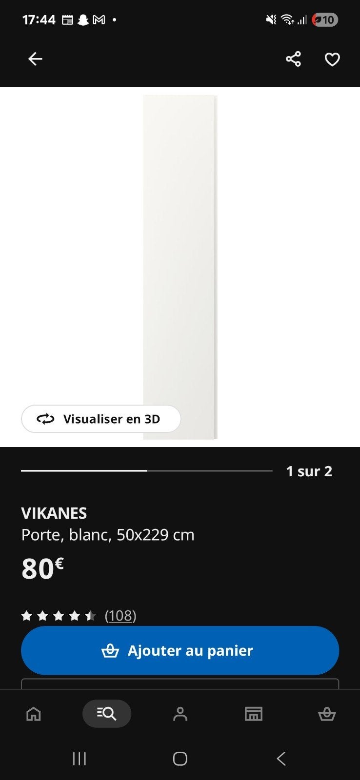 IKEA Vikanes-deur, Huis en Inrichting, Kasten | Boekenkasten