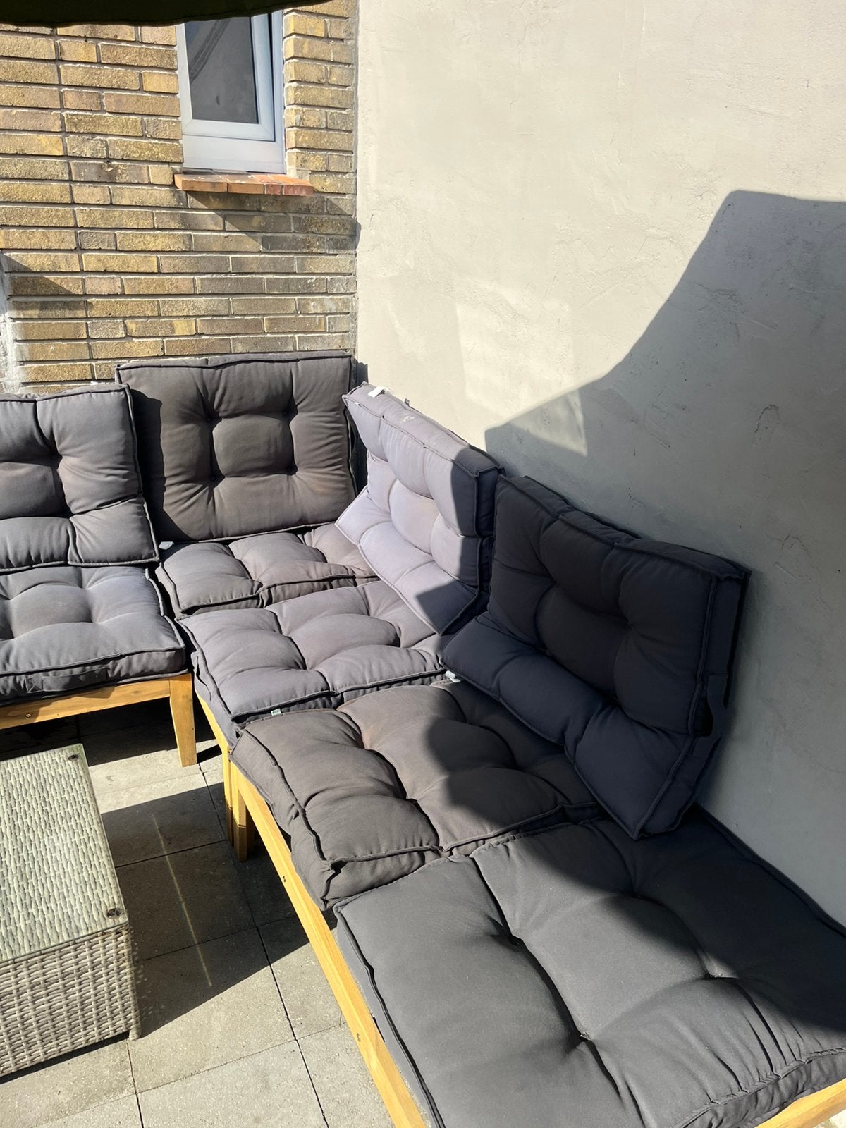 Palletkussens (10 stuks), Tuin en Terras, Tuinsets en Loungesets, Ophalen, Gebruikt, Overige materialen, Tuinset