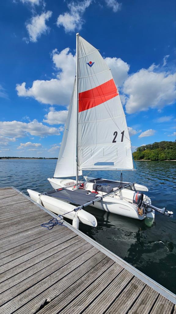 Trimaran VirusBoat Magnum 21, Enlèvement, Gennaker