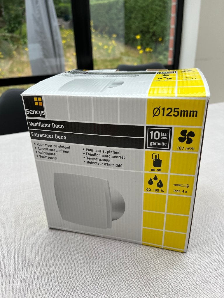 Deco Sensys Ø125mm luchtafzuiger, Ophalen, Nieuw, Afzuiger