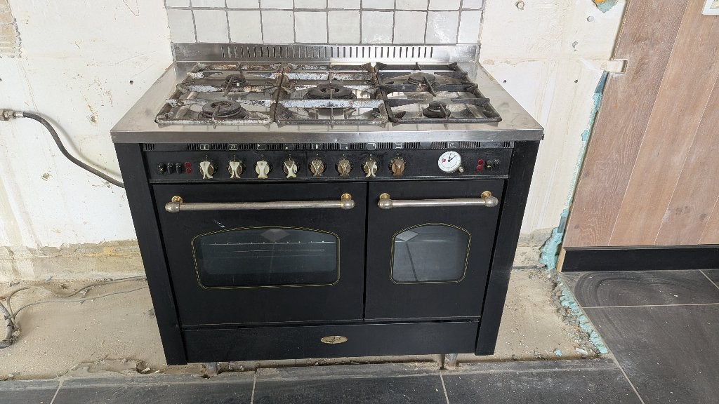 Gasfornuis Airlux met 5 branders en 2 ovens, Elektronische apparatuur, Fornuizen, Ophalen, Gebruikt, Gas, 85 tot 90 cm