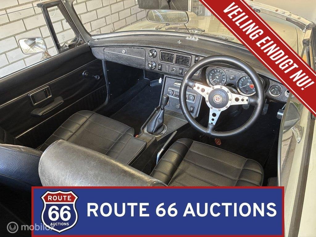 MG MGB Cabriolet | 1973 | Route 66 Auctions, Autos, Achat, Entreprise, Boîte manuelle, Autre carrosserie
