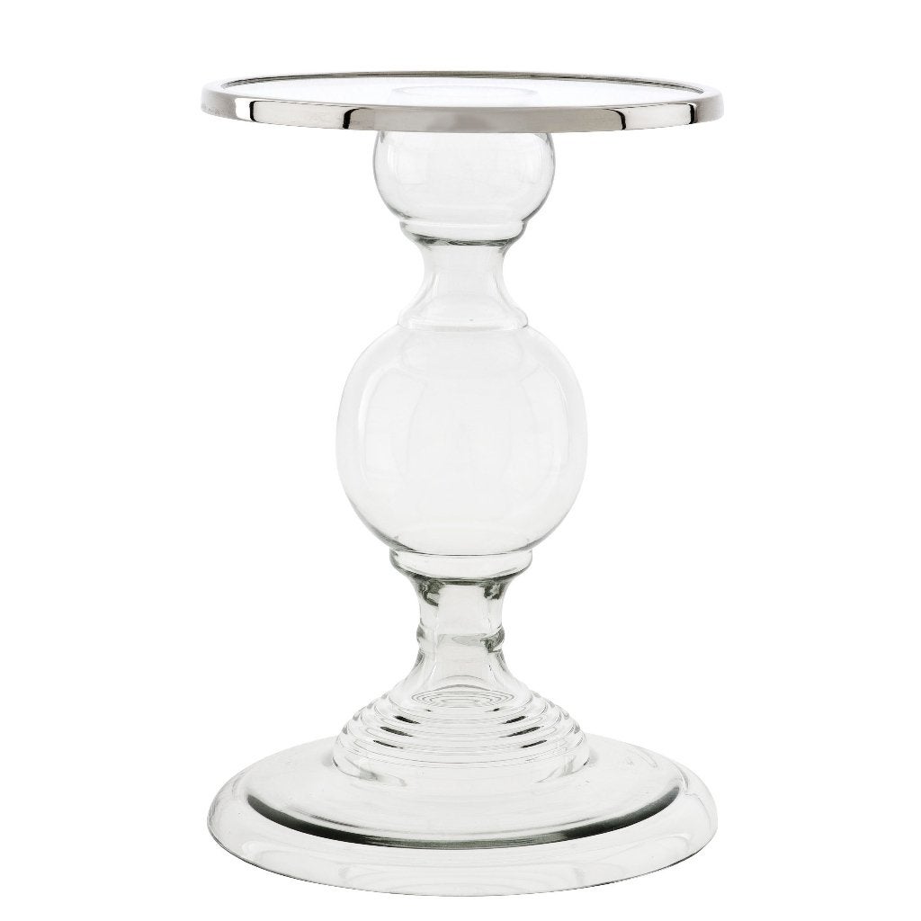 Nieuwe Kandelaar Eichholtz Candle Holder Providence glass L, Maison & Meubles, Neuf, 38 cm, Enlèvement ou Envoi, Autres marques