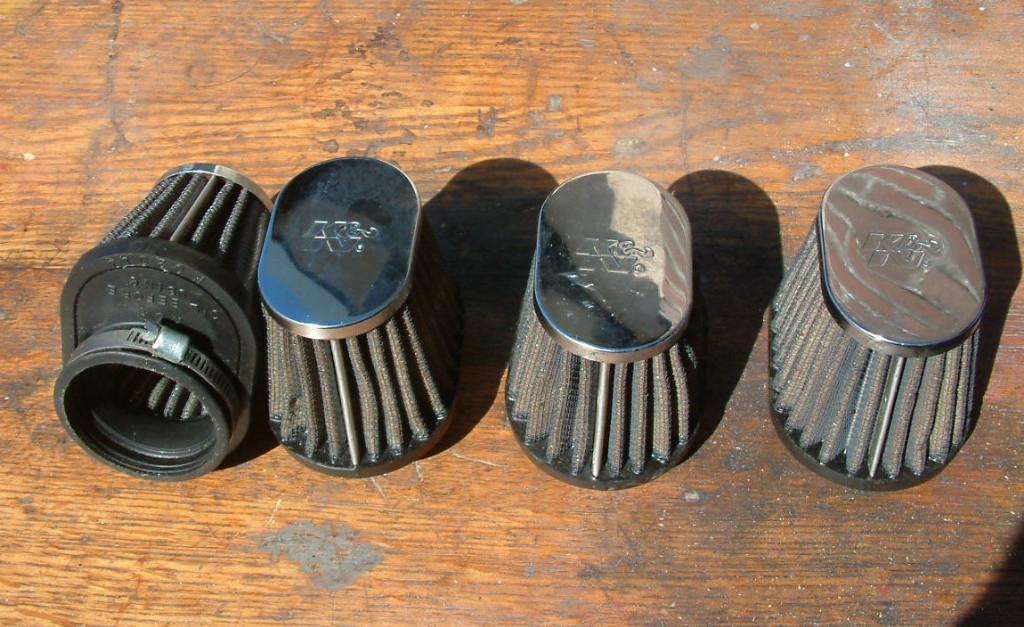 4 coupelles de filtre à air d'admission  honda 750 et 900, Enlèvement, Utilisé